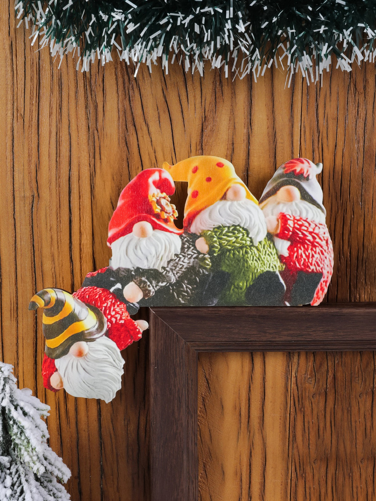 Wooden Christmas Door Corner Decorations