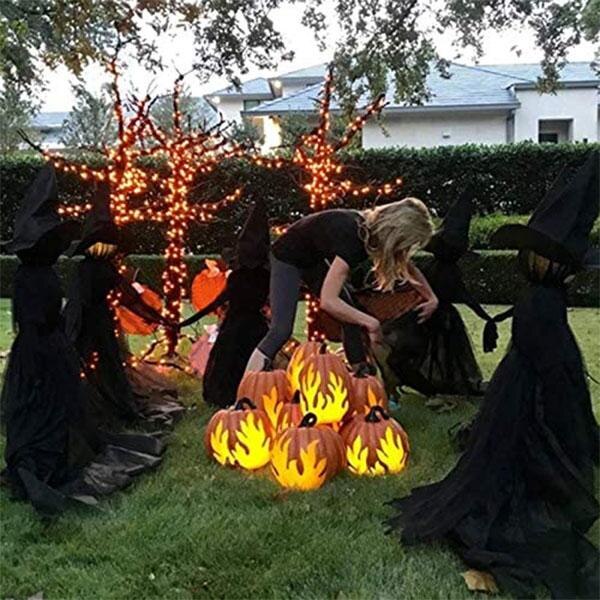 Voice-Activated Light-Up Halloween Witch