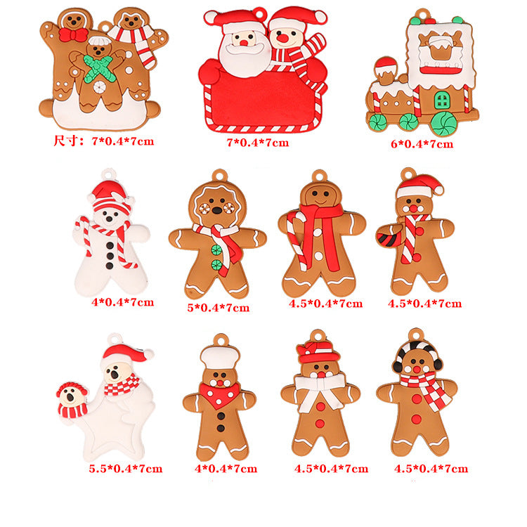 Gingerbread Christmas Tree Ornament Set