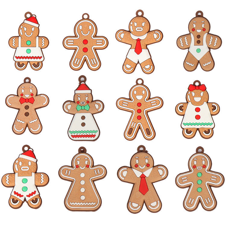 Gingerbread Christmas Tree Ornament Set