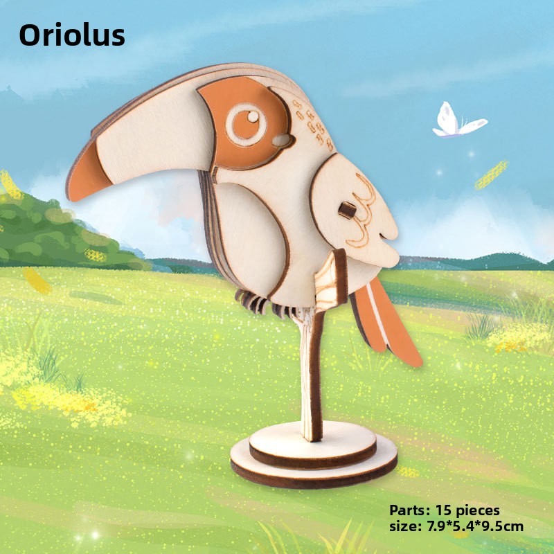 Wooden Animal and Vehicle 3D Puzzle Models