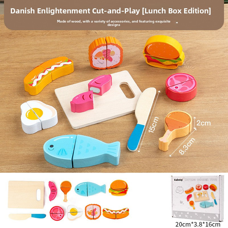 Wooden Pretend Food Cutting Sets