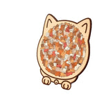 Cat-Shaped Wooden Jigsaw Puzzle