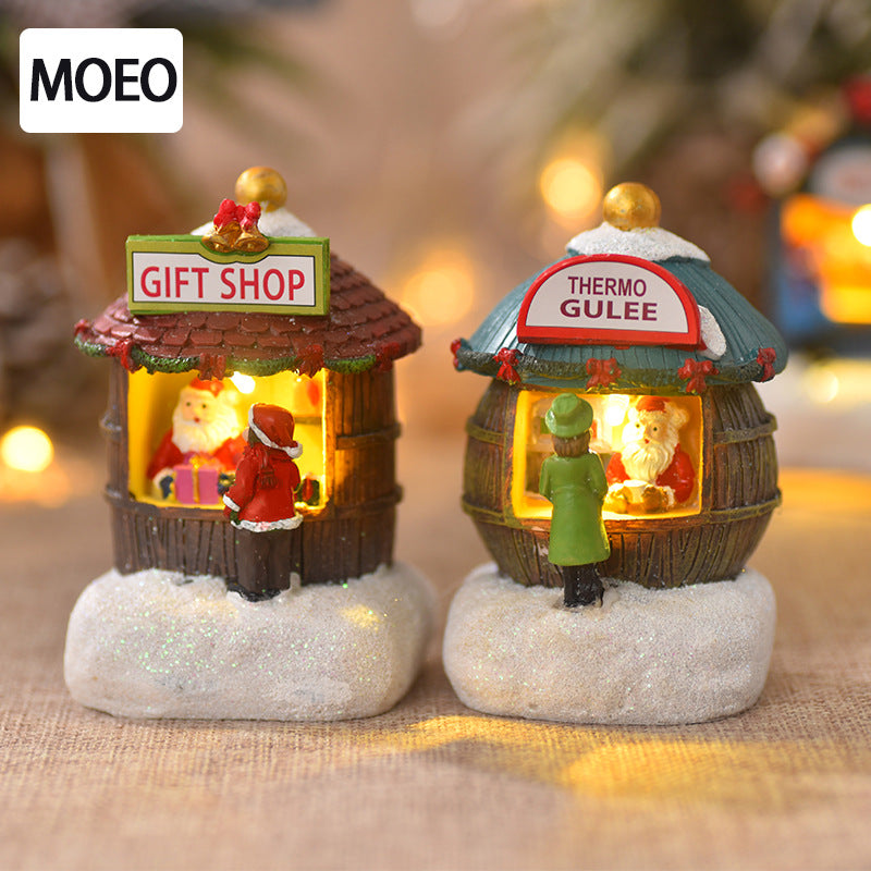 Christmas Miniature Village Shops