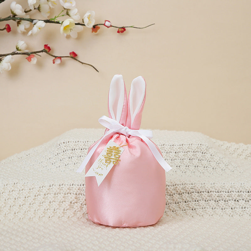 Bunny-Ear Drawstring Gift Bags