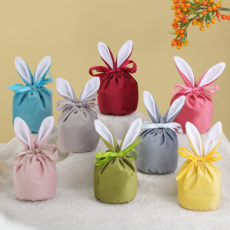 Bunny-Ear Drawstring Gift Bags