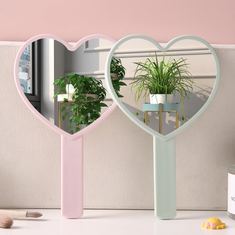 Heart-Shaped Handheld Mirror