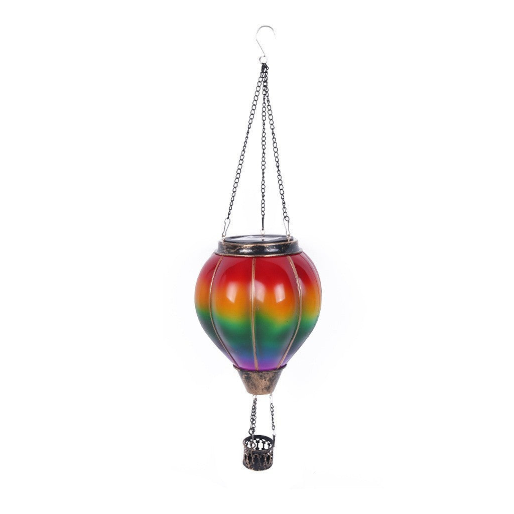 American Flag Hot Air Balloon Solar Lantern