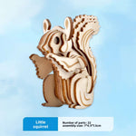 Wooden Animal and Vehicle 3D Puzzle Models