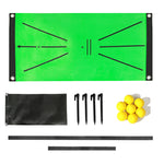 Golf Swing Practice Mat and Accessory Sets