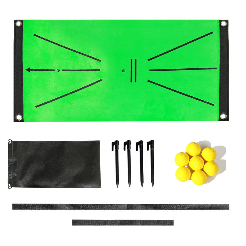Golf Swing Practice Mat and Accessory Sets