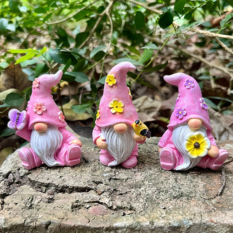 Easter Gnome Resin Figurines