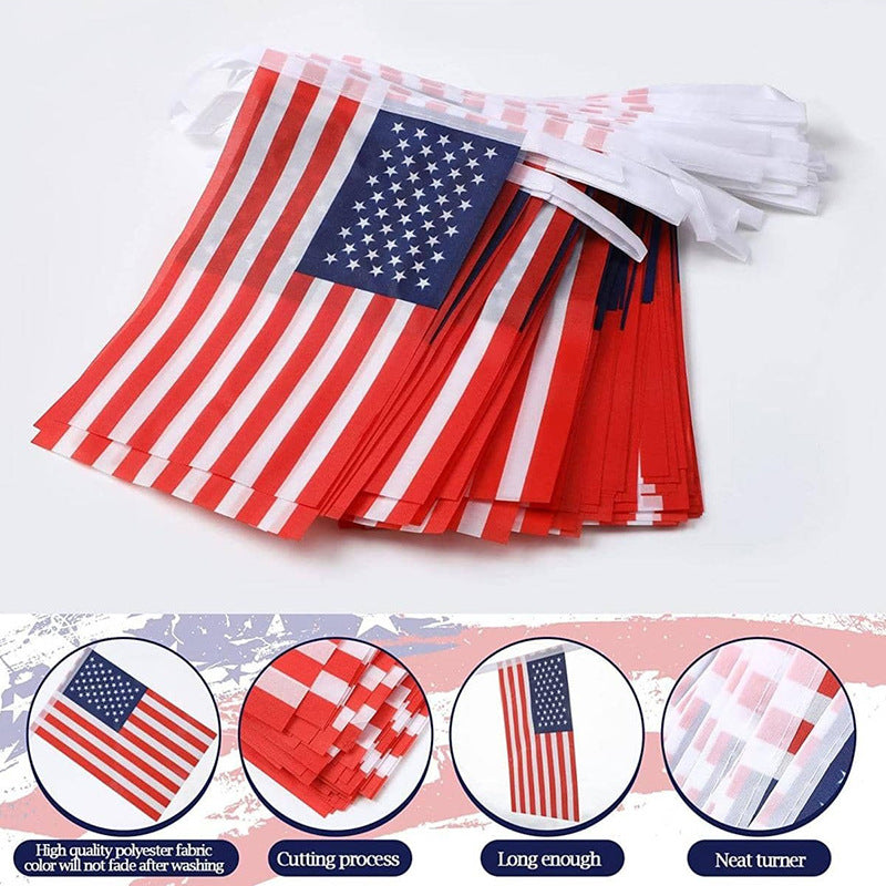 American Flag Bunting Garland - 6 m