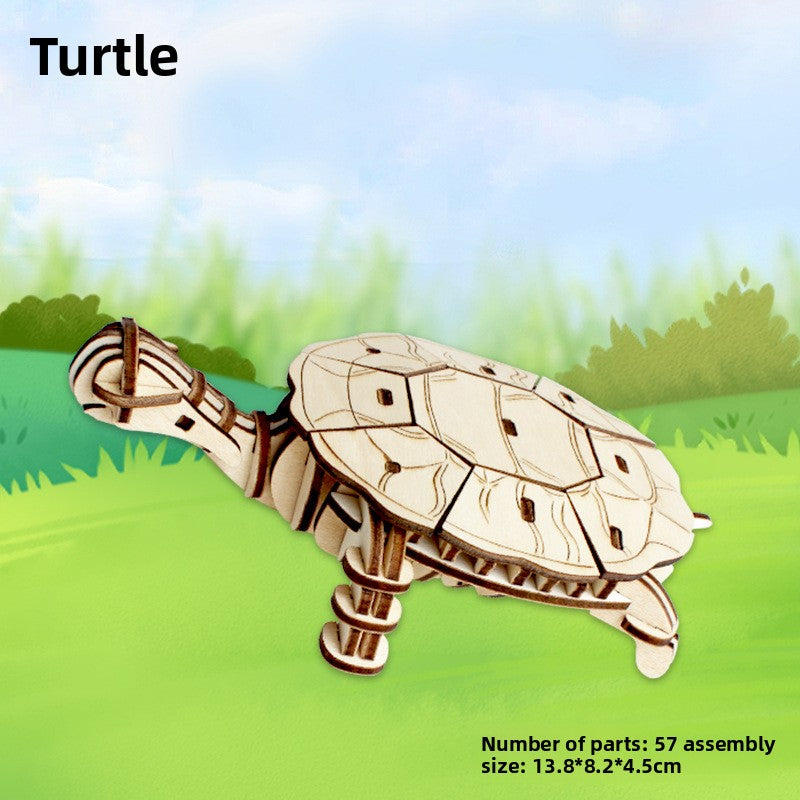 Wooden Animal and Vehicle 3D Puzzle Models