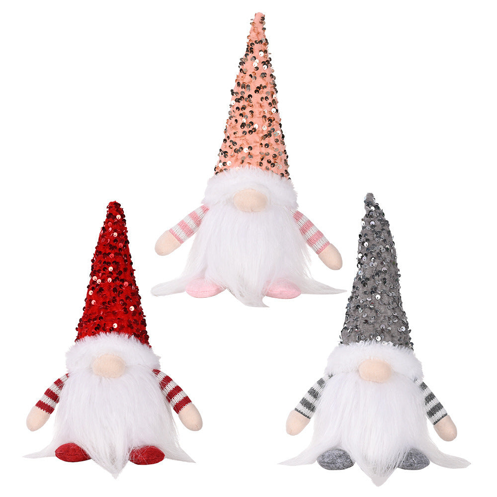 Light-Up Christmas Faceless Doll Ornament