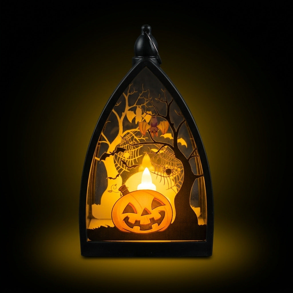 Halloween Haunted Castle & Pumpkin LED Lights