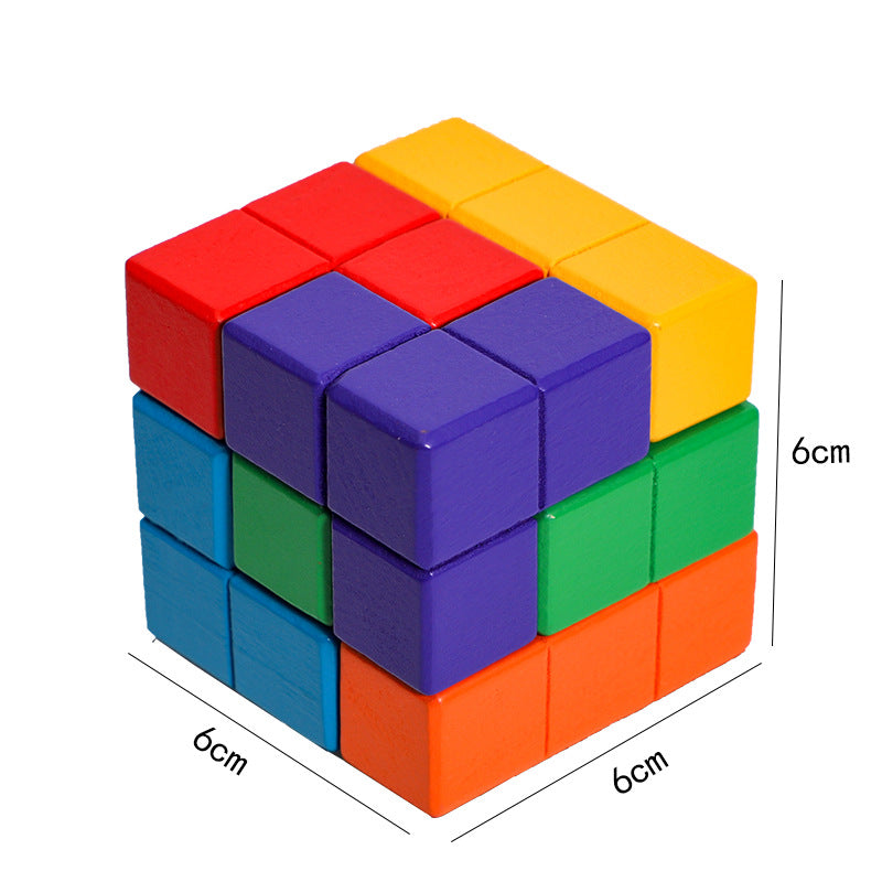 Wooden Soma Cube Puzzle