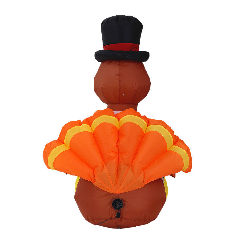 LED Thanksgiving Turkey Inflatable - U.S. Plug
