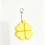 Four-Leaf Clover Button Keychain
