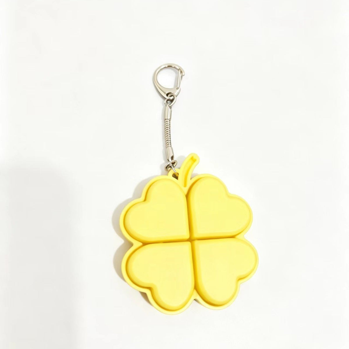 Four-Leaf Clover Button Keychain