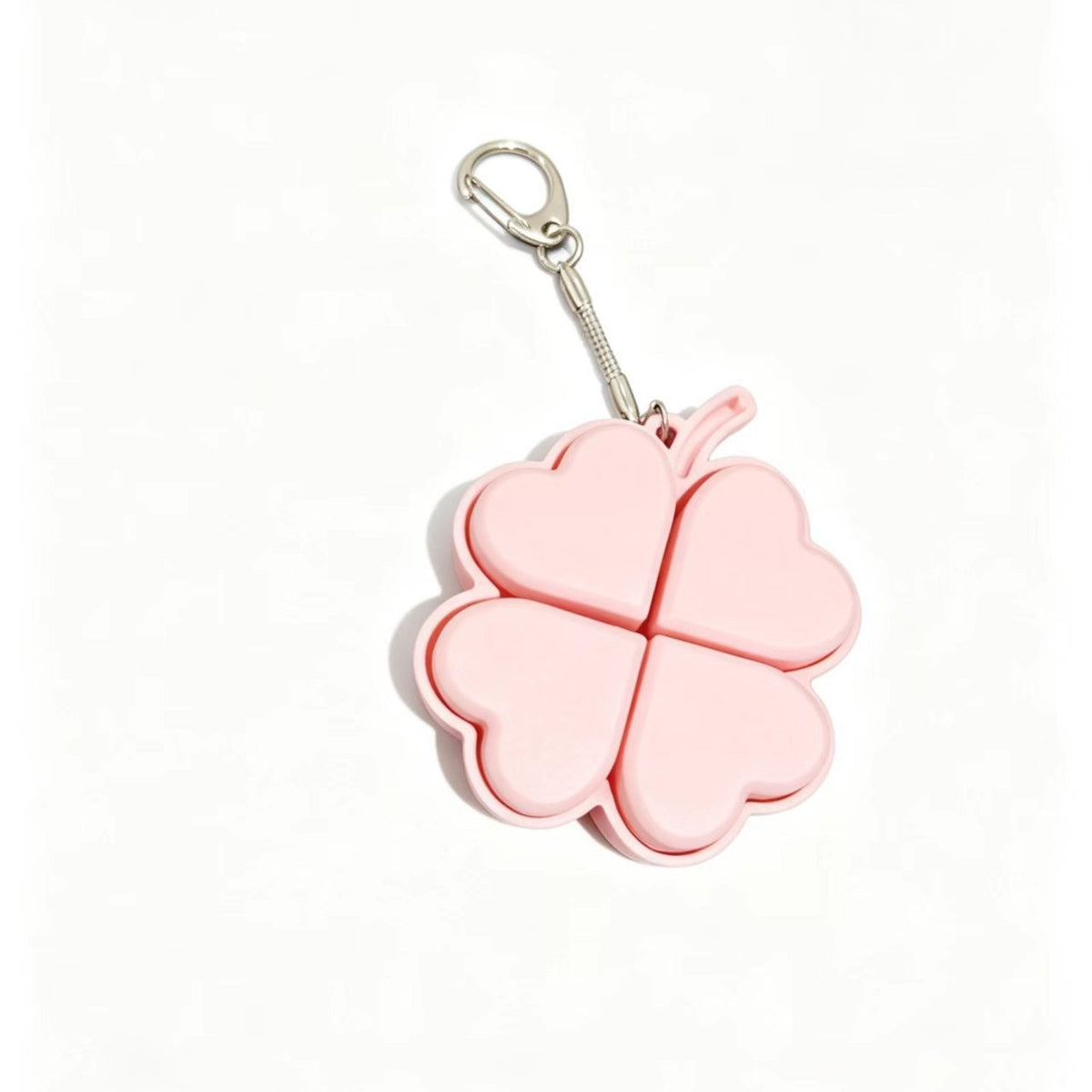 Four-Leaf Clover Button Keychain