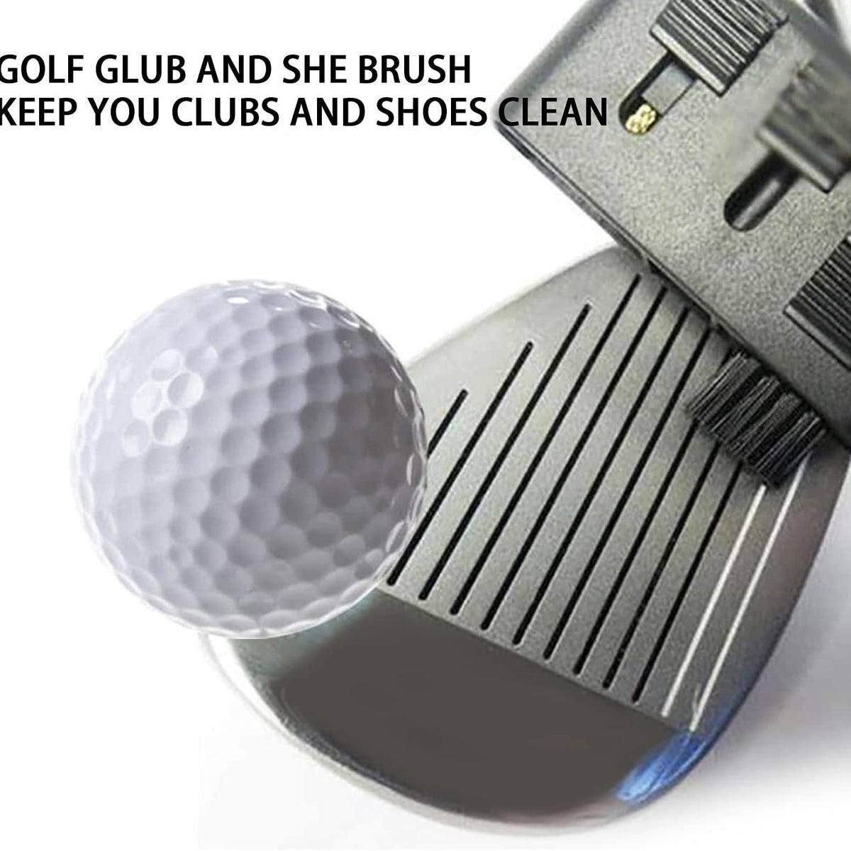 Compact 3-in-1 Golf Club Cleaning Brush