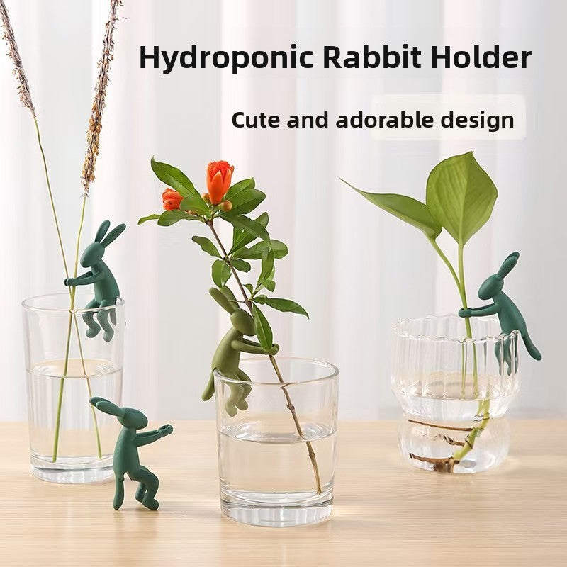 Rabbit-Shaped Plant Support Ornament