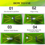 Golf Swing Practice Mat and Accessory Sets
