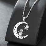 Bunny Moon and Star Pendant Necklace