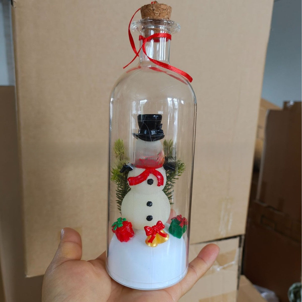 Christmas Message-in-a-Bottle Decoration