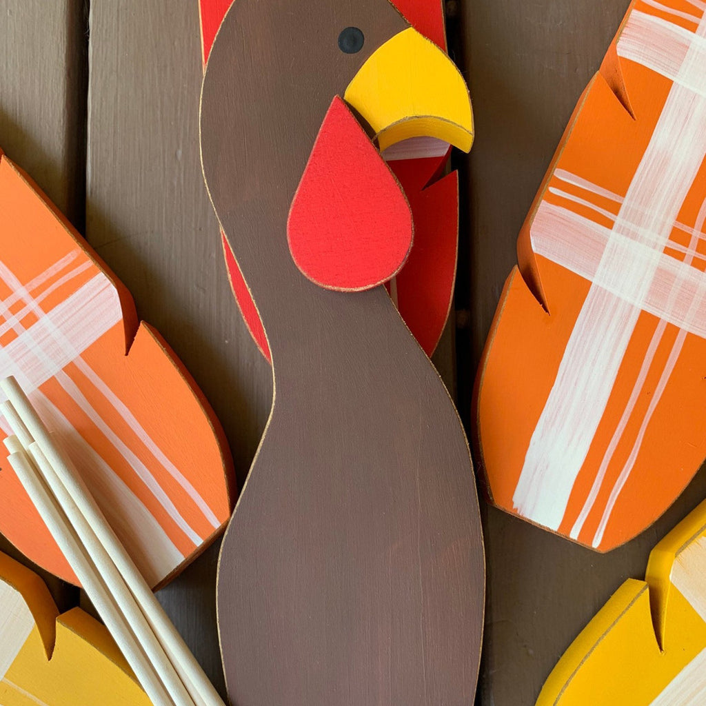 Thanksgiving Turkey Planter Decoration
