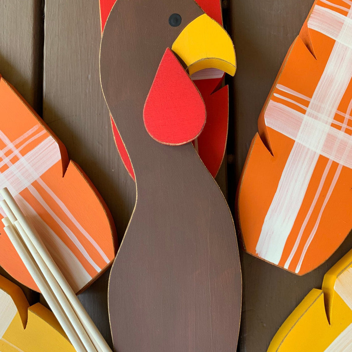 Thanksgiving Turkey Planter Decoration