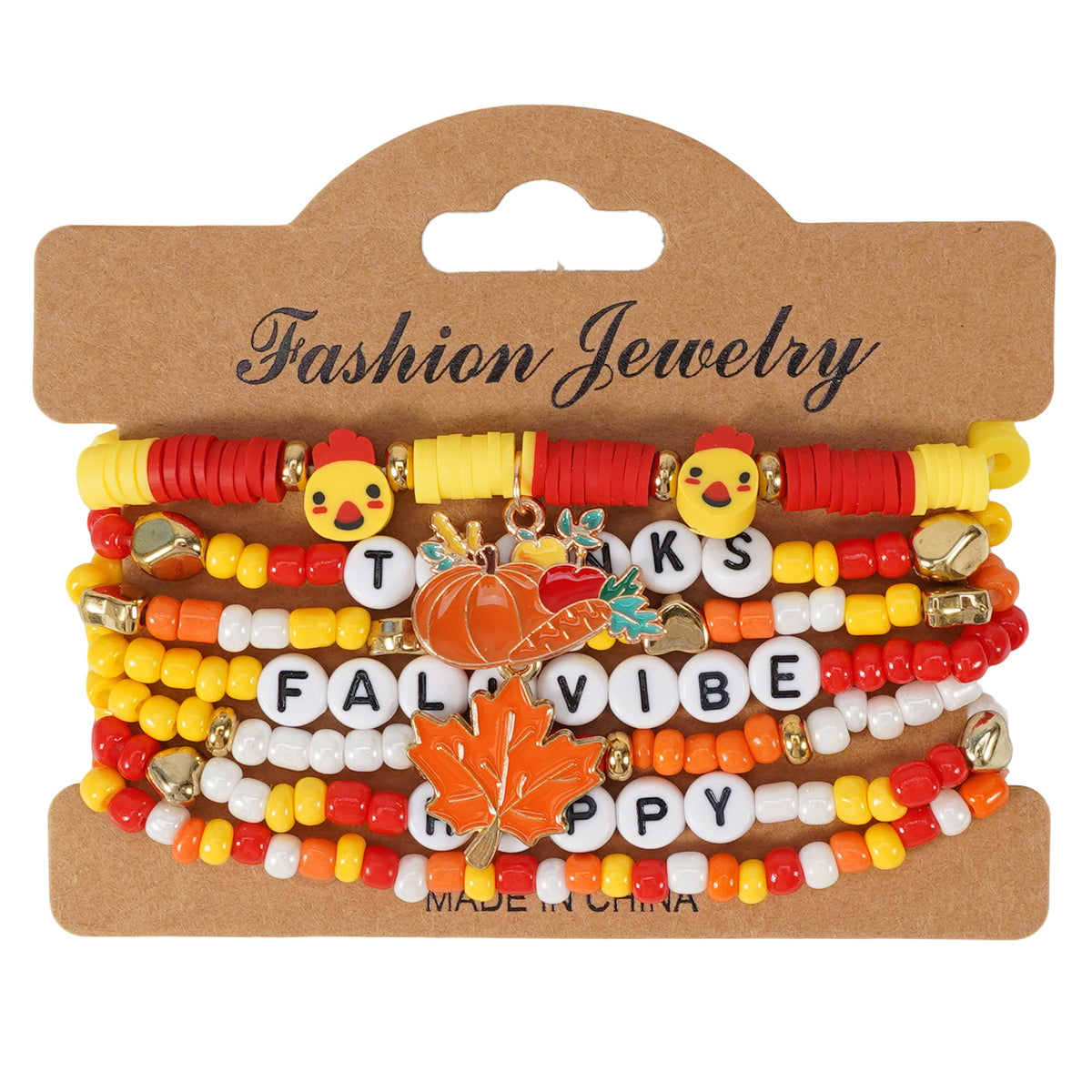 Autumn Harvest Charm Bracelet