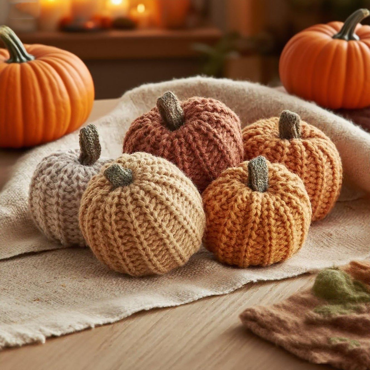 Decorative Fabric Pumpkins