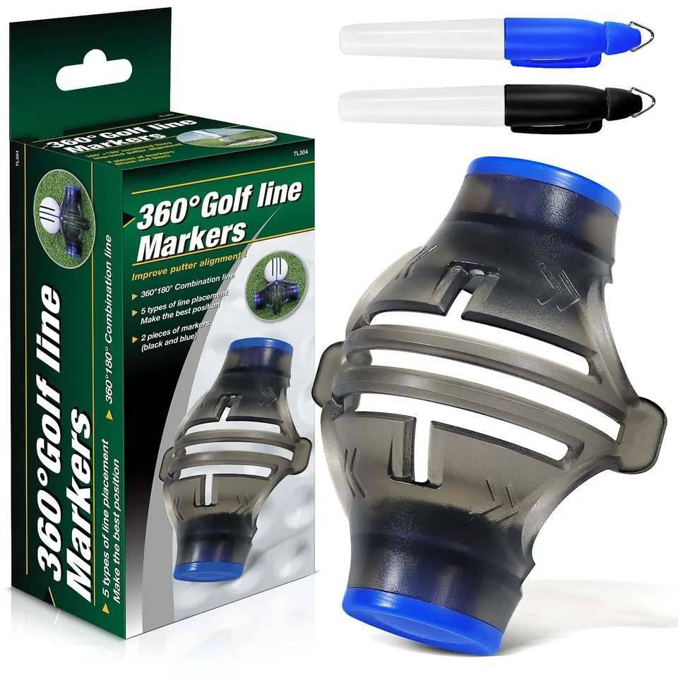 360-Degree Golf Ball Alignment Marker