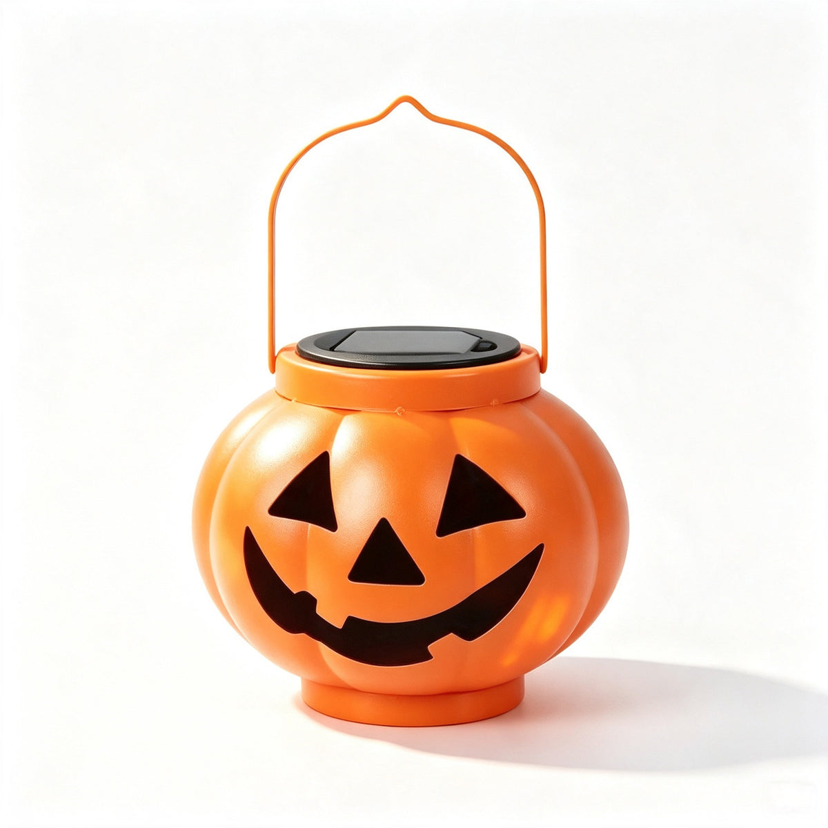 Solar Halloween Pumpkin Iron Lantern