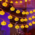 Autumn Pumpkin & Maple Leaf LED String Lights