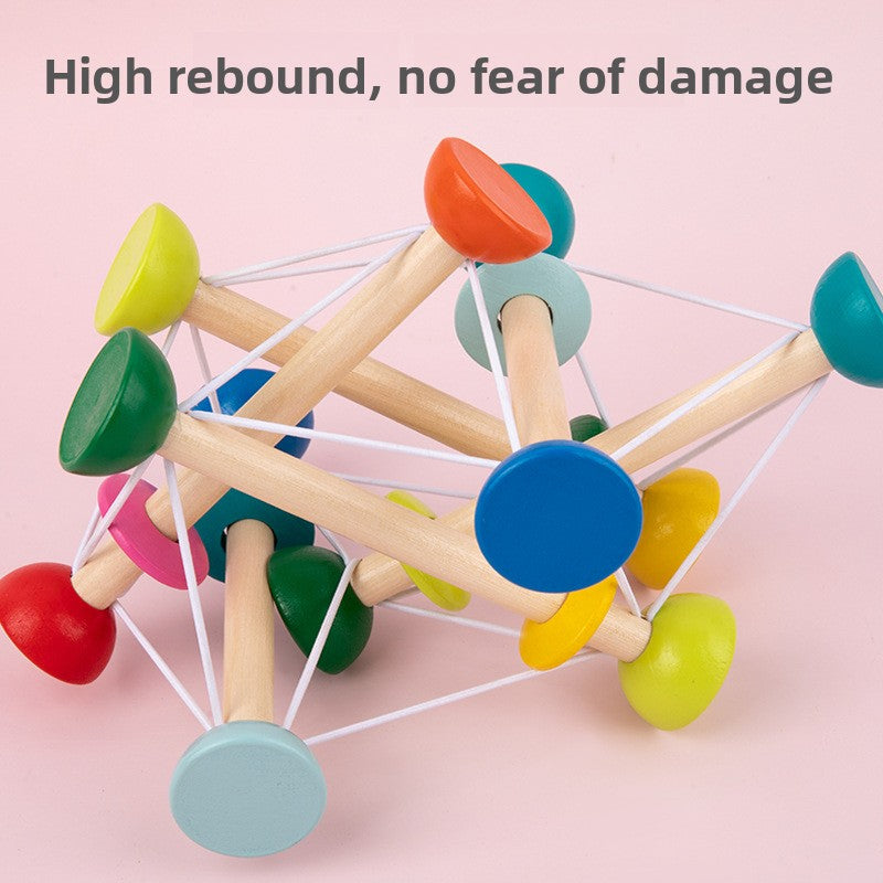 Wooden Elastic Color Activity Toy