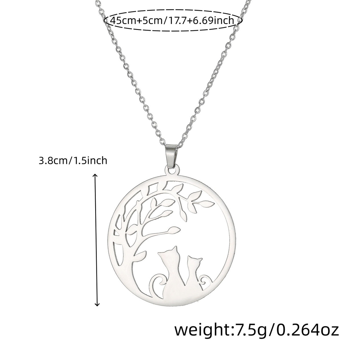 Bunny Moon and Star Pendant Necklace