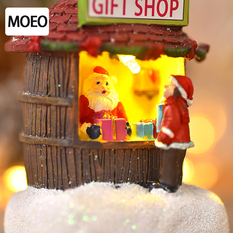 Christmas Miniature Village Shops