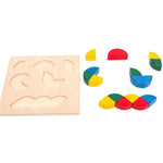 Wooden Geometric Shape Puzzle Board