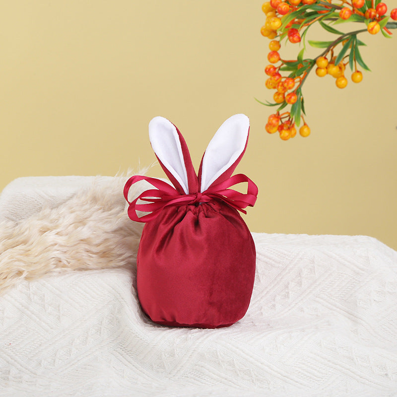 Bunny-Ear Drawstring Gift Bags