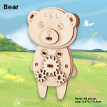 Wooden Animal and Vehicle 3D Puzzle Models