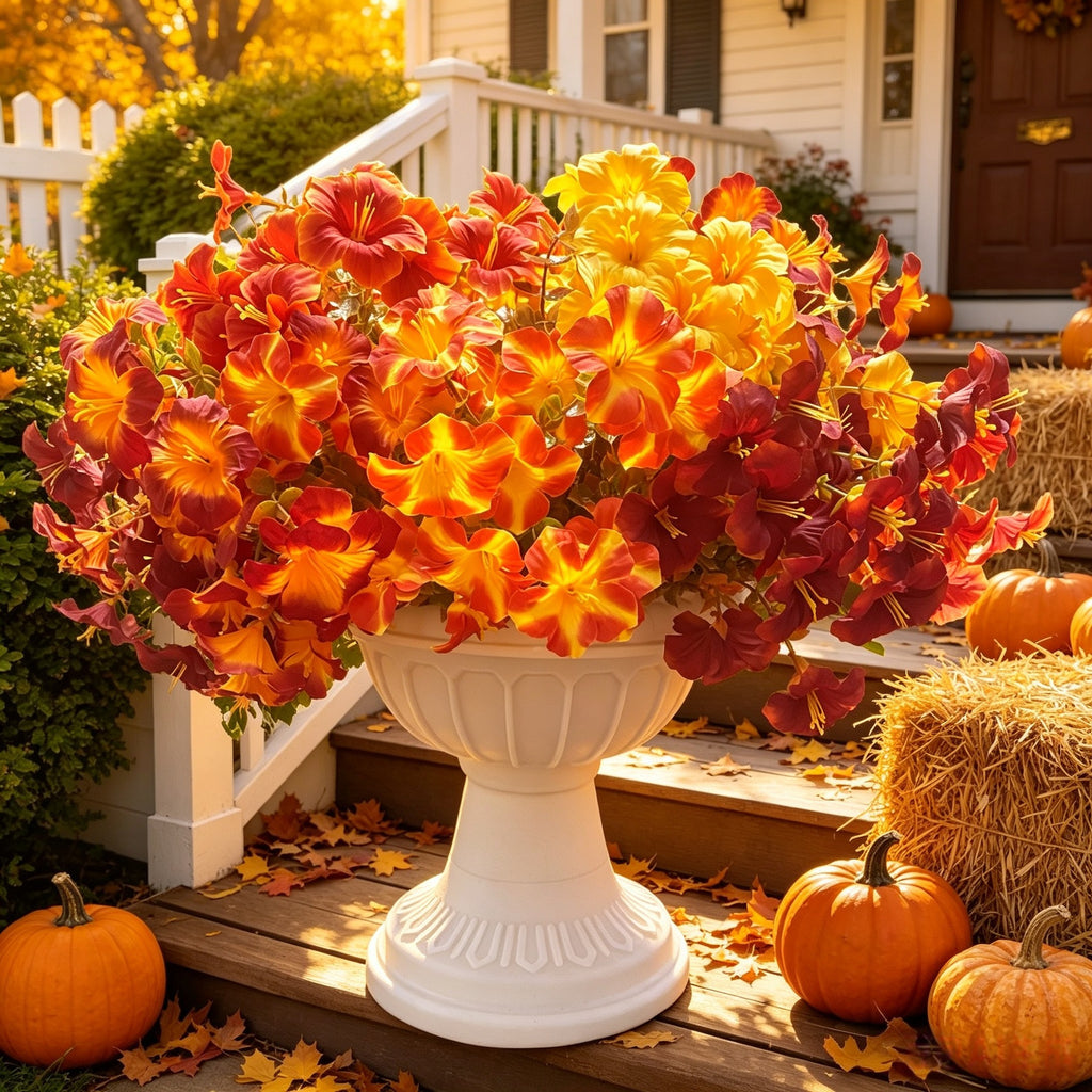 Autumn Artificial Morning Glory Bouquet