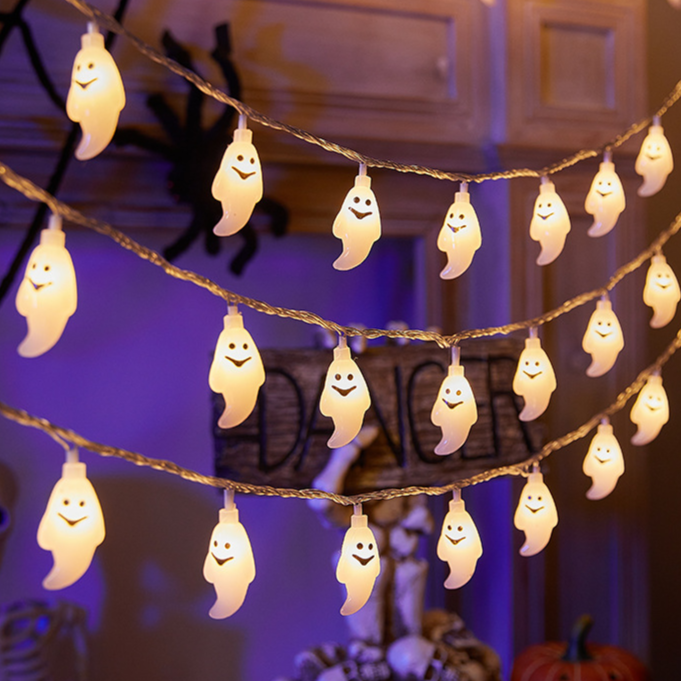 Autumn Pumpkin & Maple Leaf LED String Lights