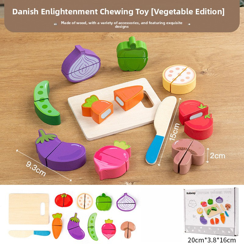 Wooden Pretend Food Cutting Sets