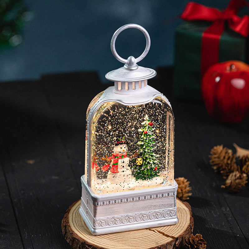 Lighted Christmas Water-Filled Lantern