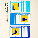Wooden Shape Puzzle Blocks with Challenge Cards