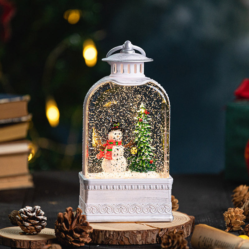 Lighted Christmas Water-Filled Lantern