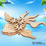 Wooden Animal and Vehicle 3D Puzzle Models